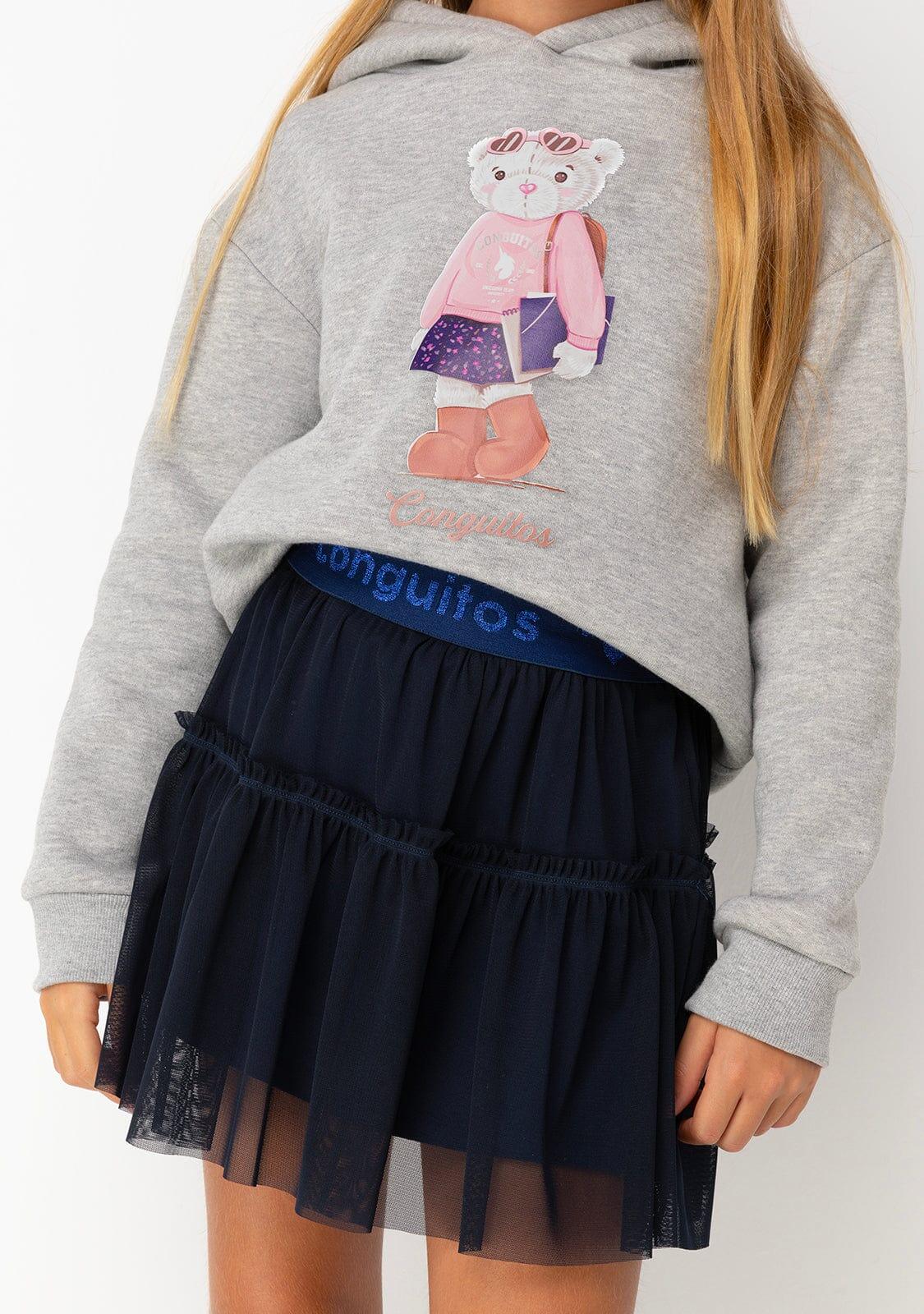 Falda Conguitos Niña Tul Azul Marino 2/4