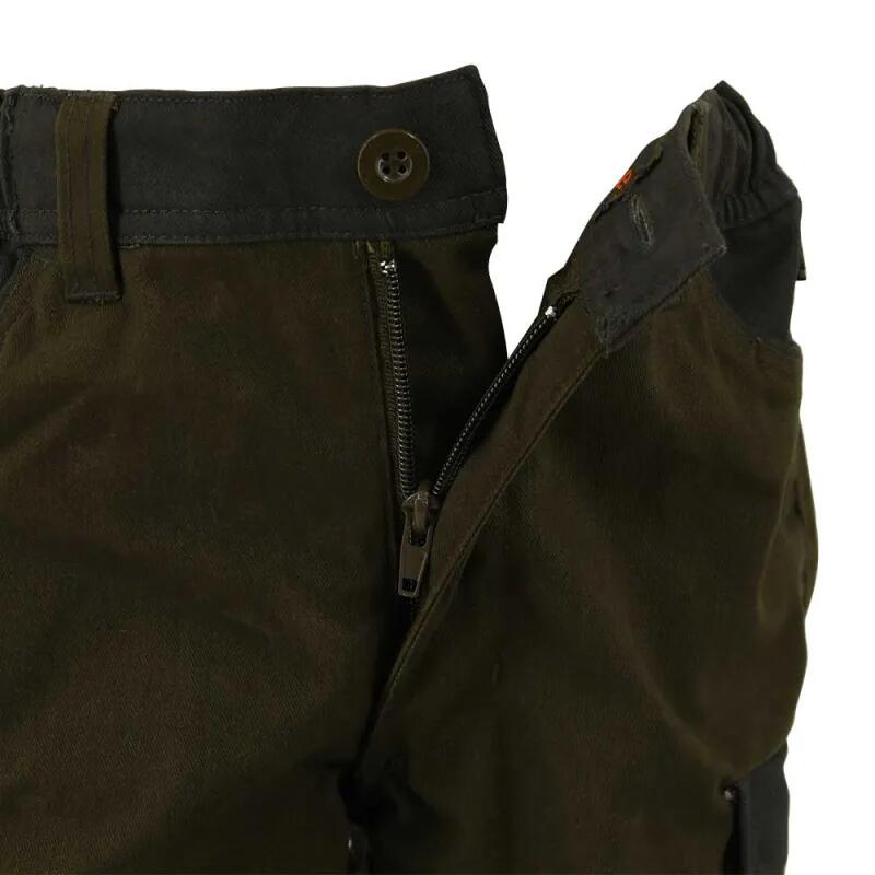 Fuseau chasse tradition enfant polyester coton kaki 6 à 16 ans 3/5