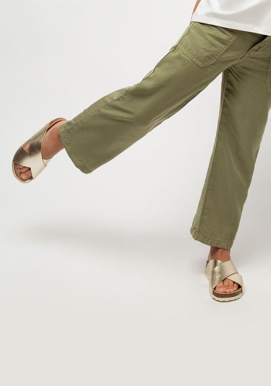 Pantalones Culotte de Niña Kaki 3/5