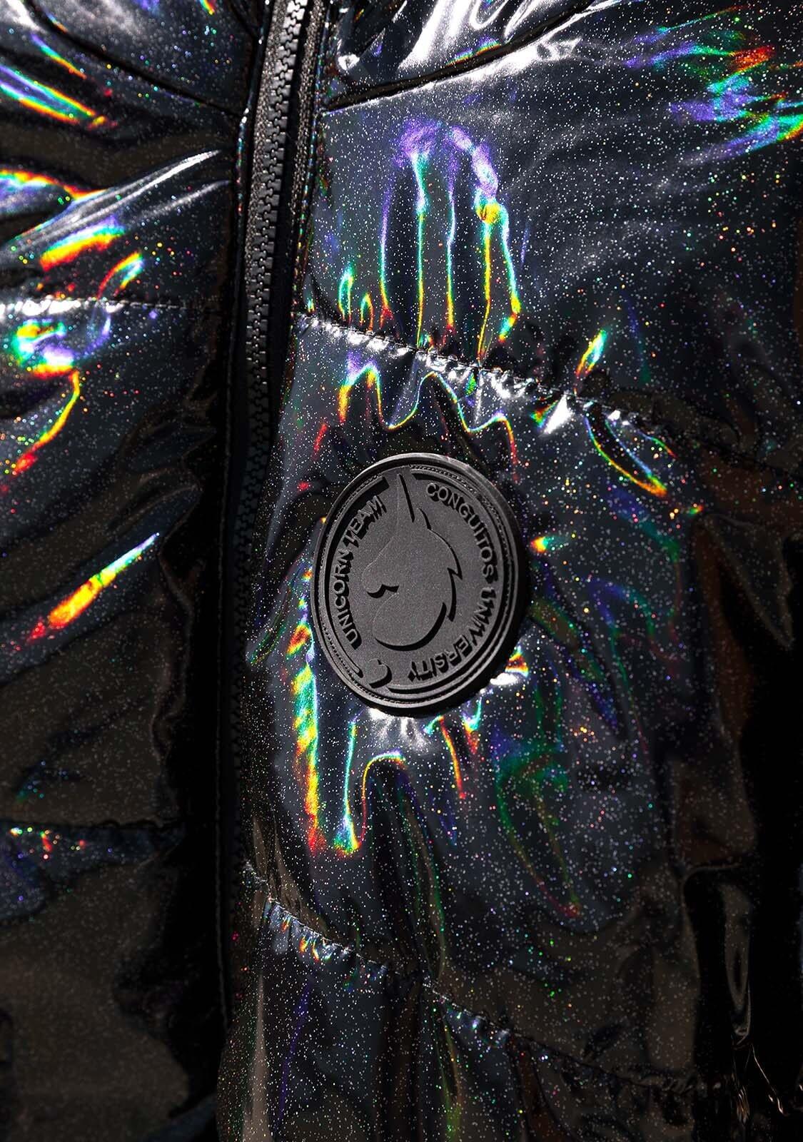 Anorak de Niña en Negro Iridiscente 3/5