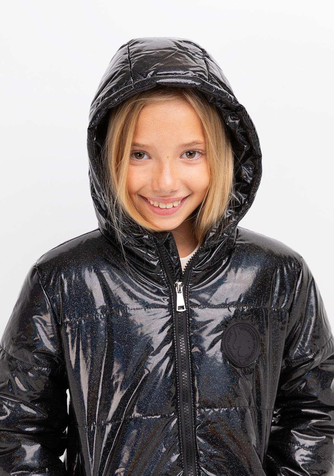 Anorak de Niña en Negro Iridiscente 4/5