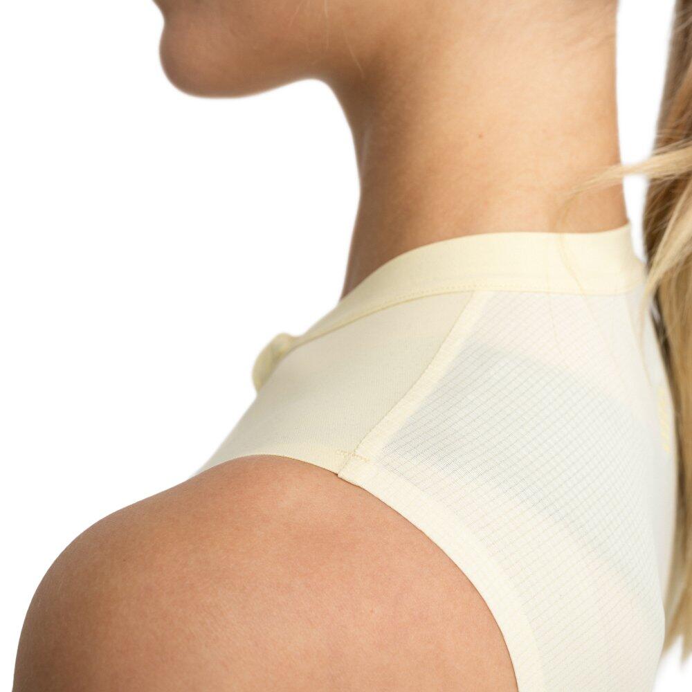 Maillot cyclisme gravel sans manches femme GM4 Strata Light Yellow Jaune 4/7