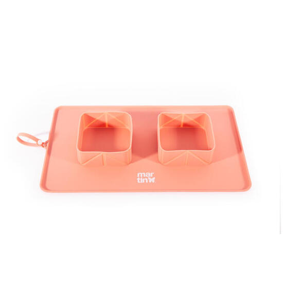 Gamelle pour chien double pliable Martin Sellier