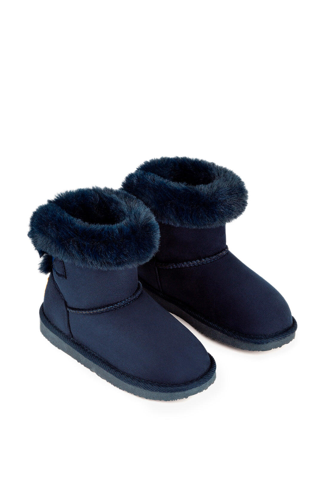Botas Australianas Lazo Pelo Water Repellent Marino B&W Barefoot 2/3