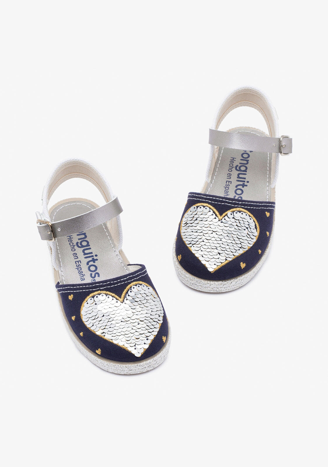 Sandalias Conguitos Heart Reversible Sequins 3/4