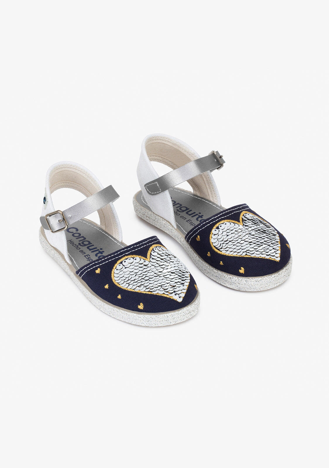 Sandalias Conguitos Heart Reversible Sequins 2/4