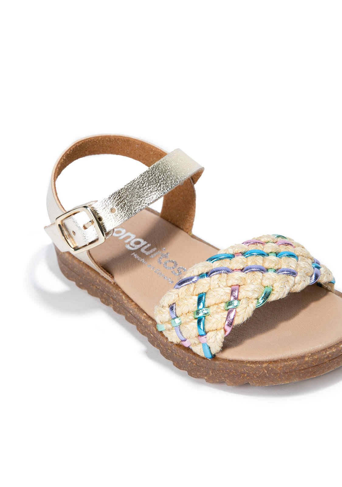 Sandalias Conguitos Multi Trenzadoed Metalizado 3/3