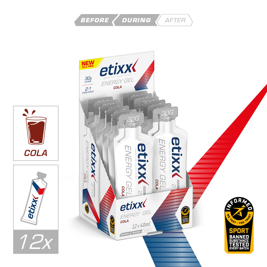 Etixx Energy Gel Cola 12x40ml 2/4