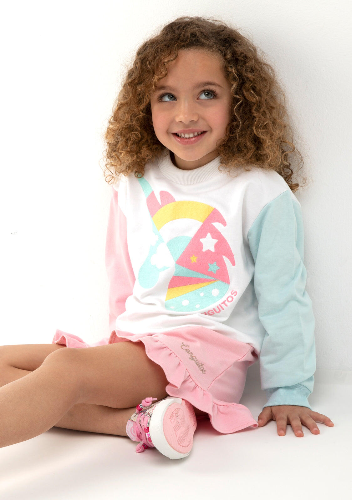 Sudadera Unicornio Multicolor 3/4