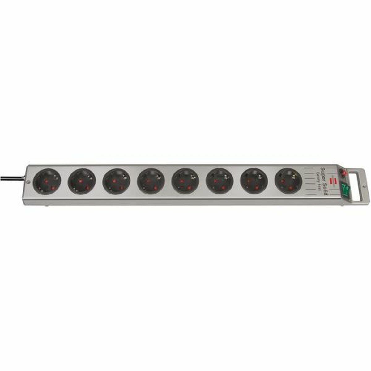 Extensão com 8 tomadas com interruptor brennenstuhl super-solid-line 3600 w
