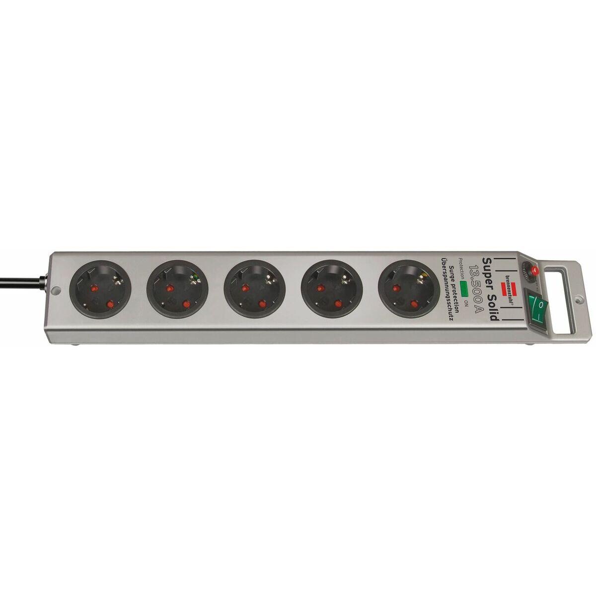 Multiprise 5 Prises avec Interrupteur Brennenstuhl Super-Solid Prise EU 3/5