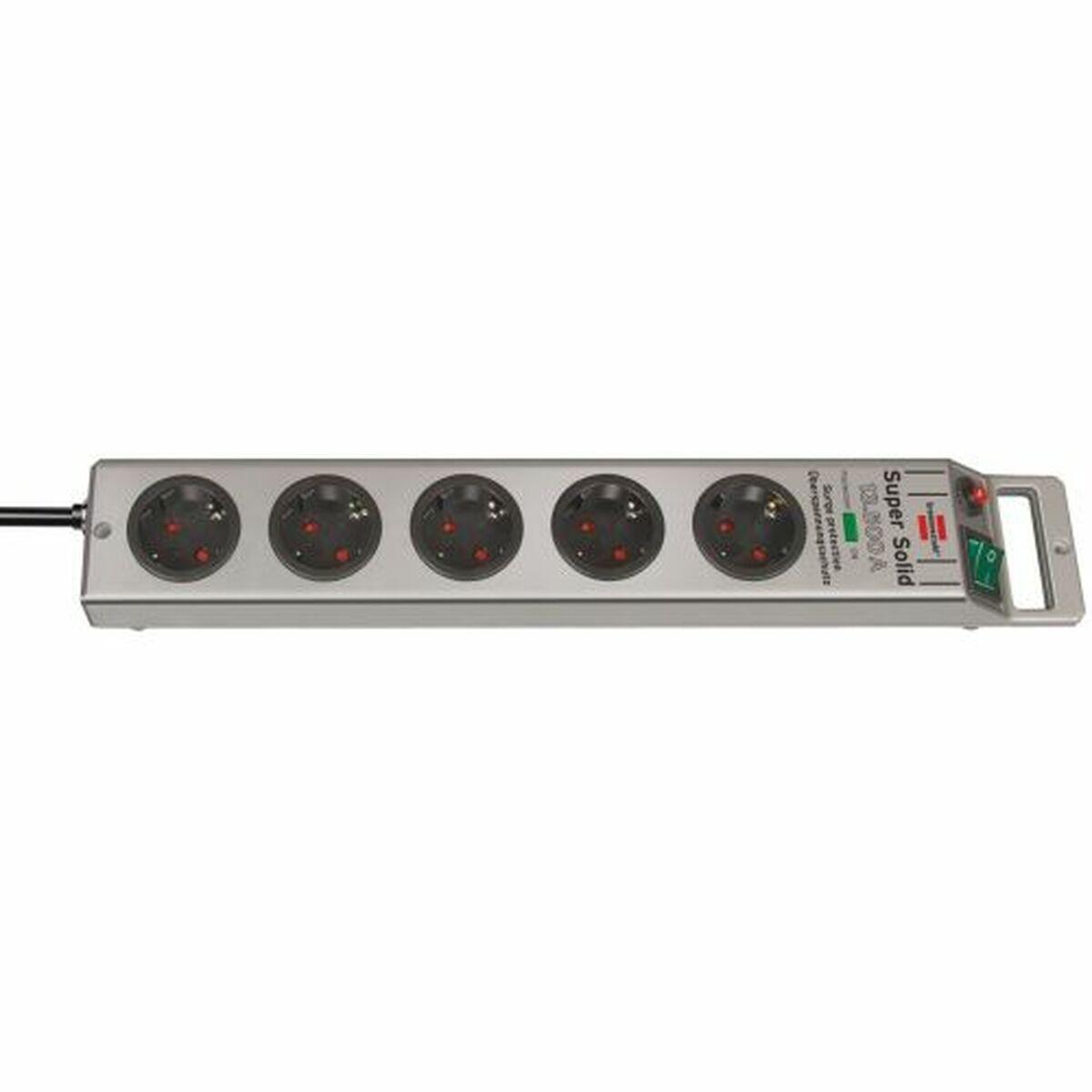 Multiprise 5 Prises avec Interrupteur Brennenstuhl Super-Solid Prise EU 2/5