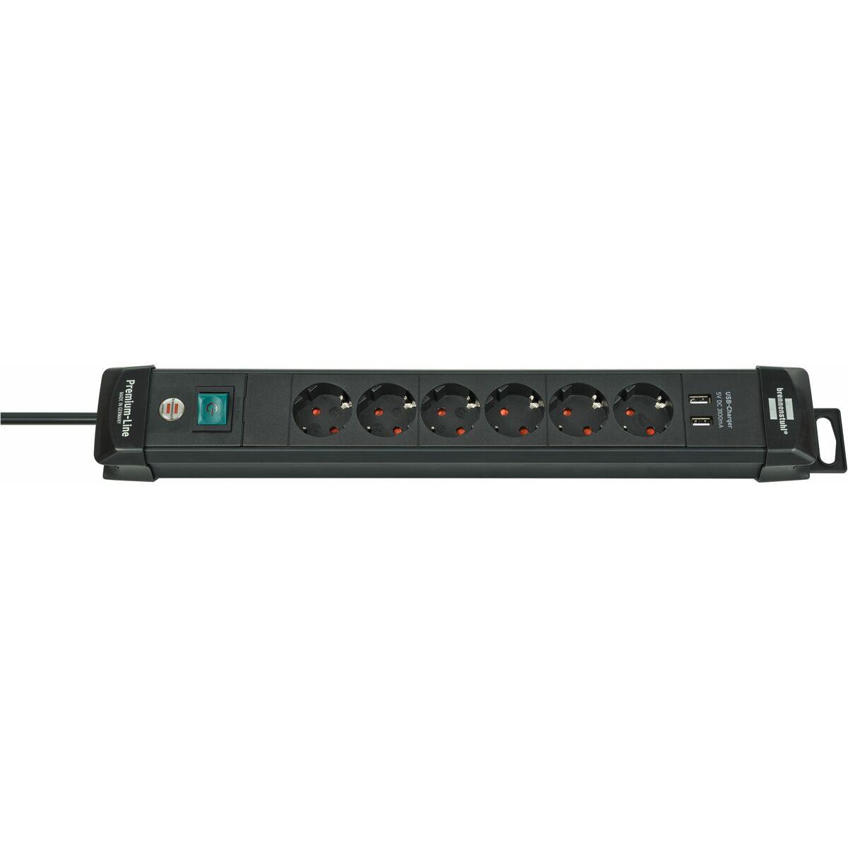 Stopcontactenstrip 6 Tomas met Interruptor Brennenstuhl Premium-Line 3600 W 5/5
