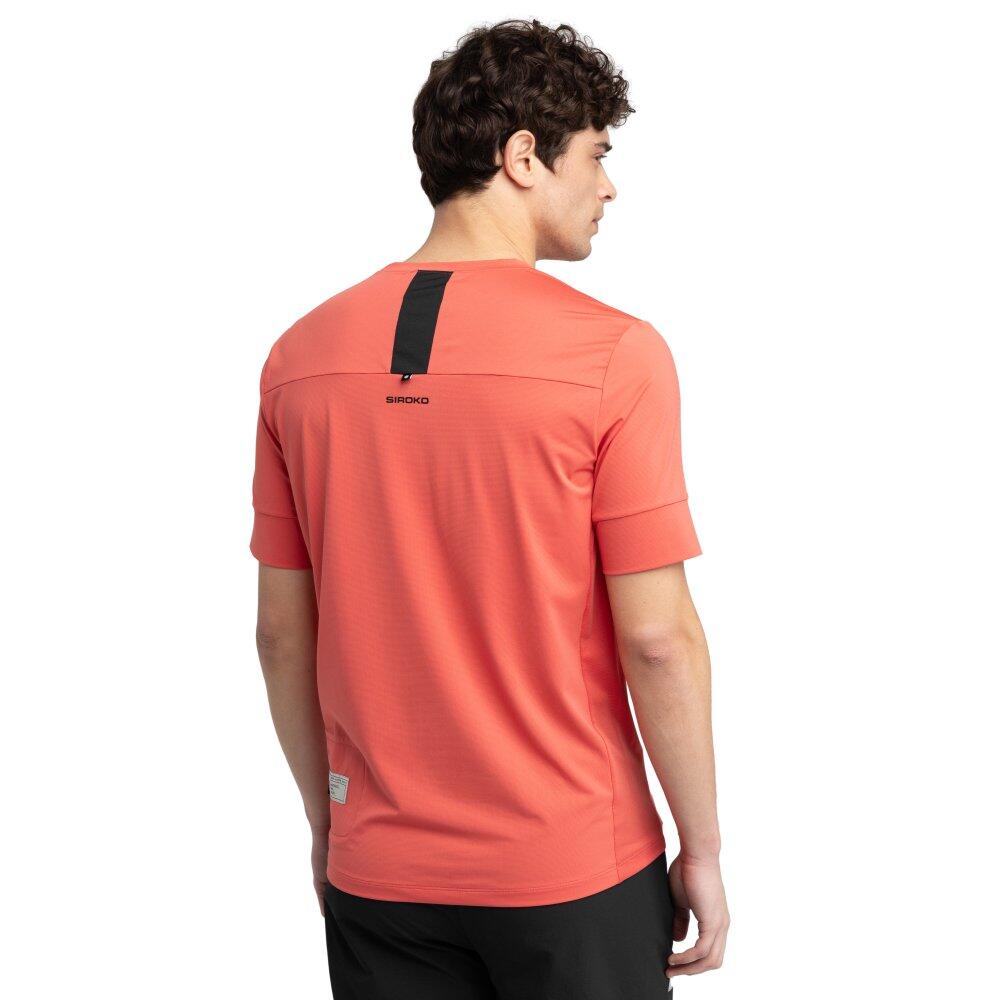 T-shirt cyclisme gravel homme Rockrover Rouge 2/7