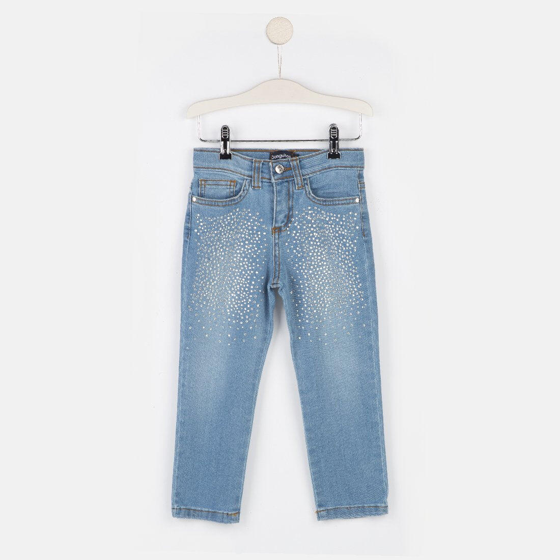 Vaqueros de niña con strass denim 3/3