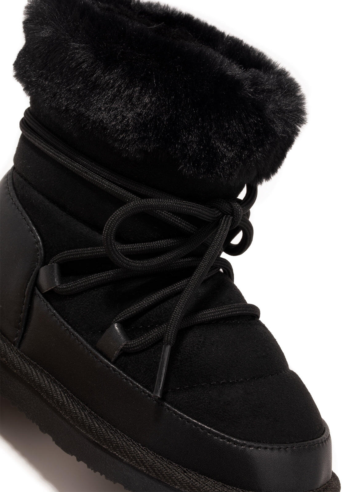 Botas Australianas de Niña Cordones Negro B&W 3/3