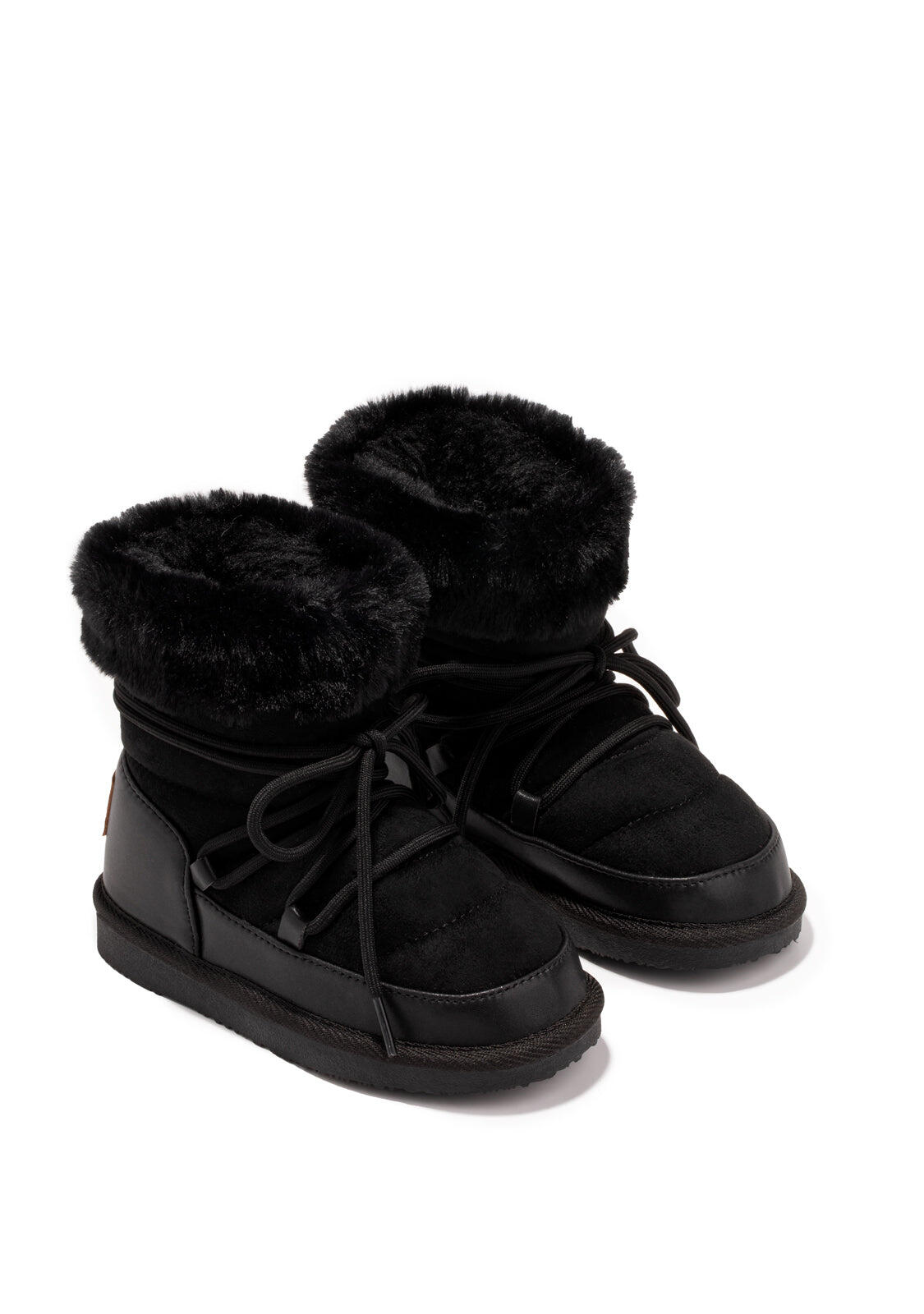 Botas Australianas de Niña Cordones Negro B&W 2/3