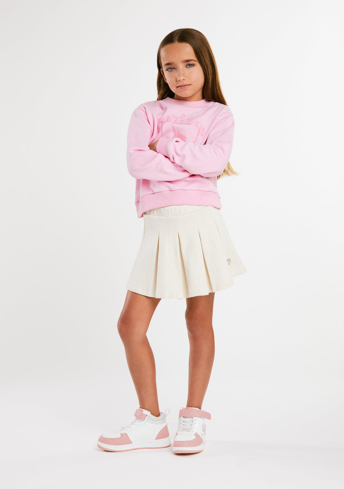 Falda Plisada Beige Conguitos 5/5