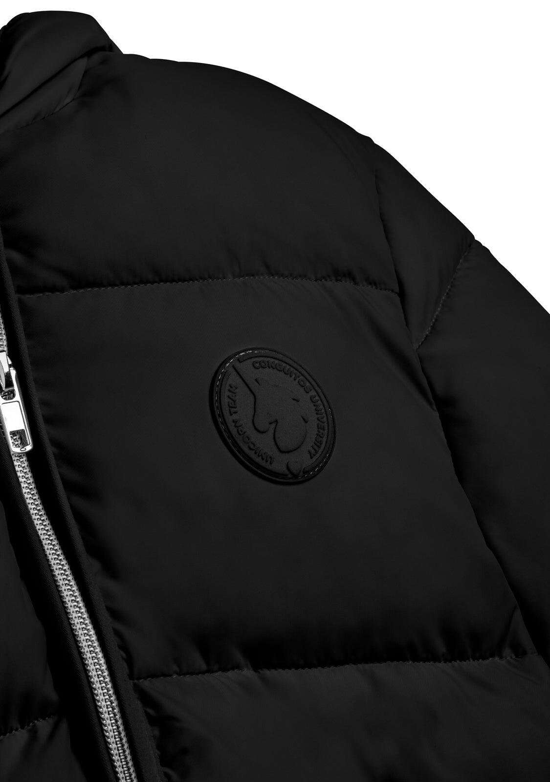 Chaqueta Puffer Negra en Nylon Conguitos 5/5