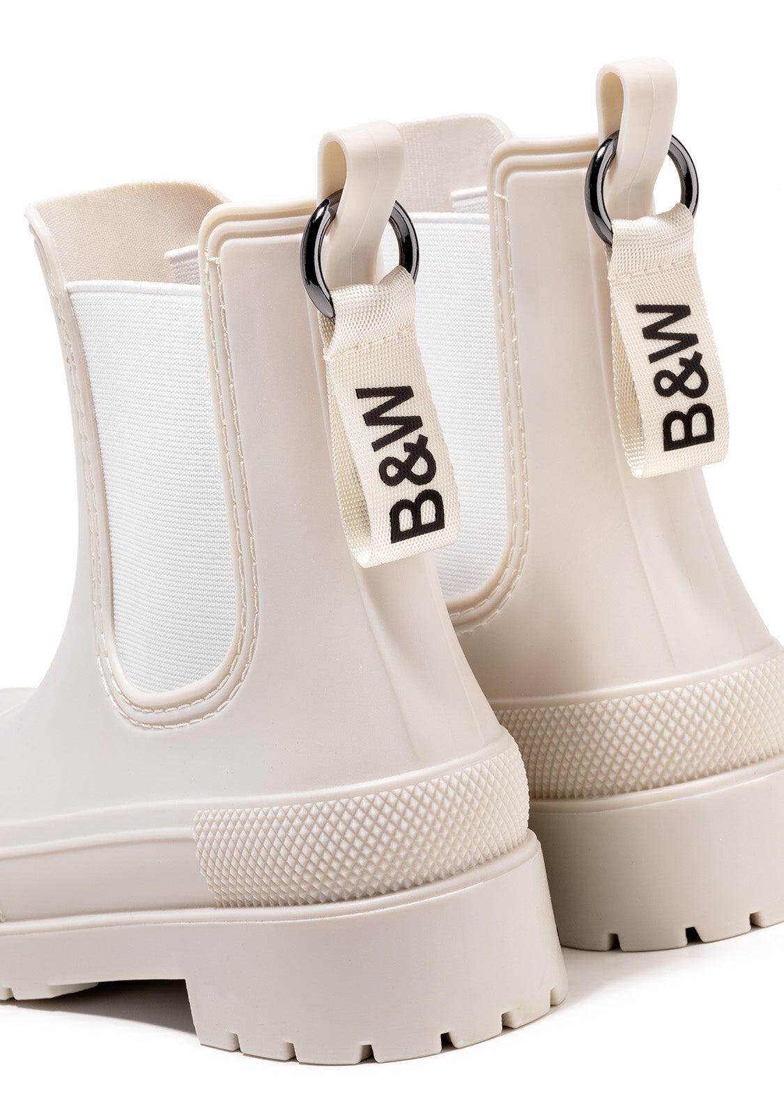 Botas de Agua Unisex Beige B&W 3/5
