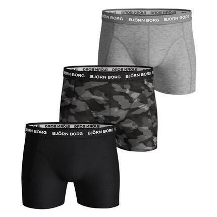 Boxershort Herren 3er Pack Figurbetont-Cotton Stretch Boxer Trunks 3P