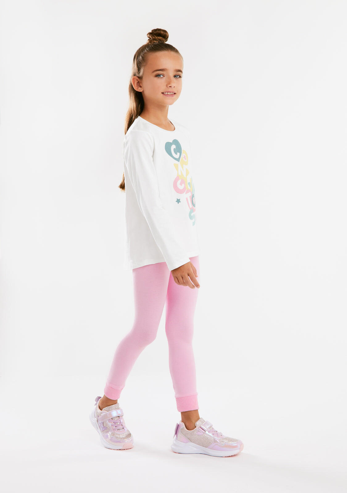 Leggings Bajo Elástico Rosa 3/3
