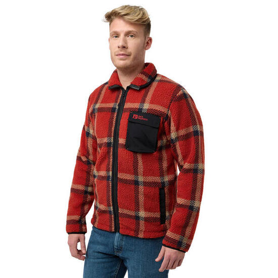 Herren Fleecejacke Jack Wolfskin Felslicht Check