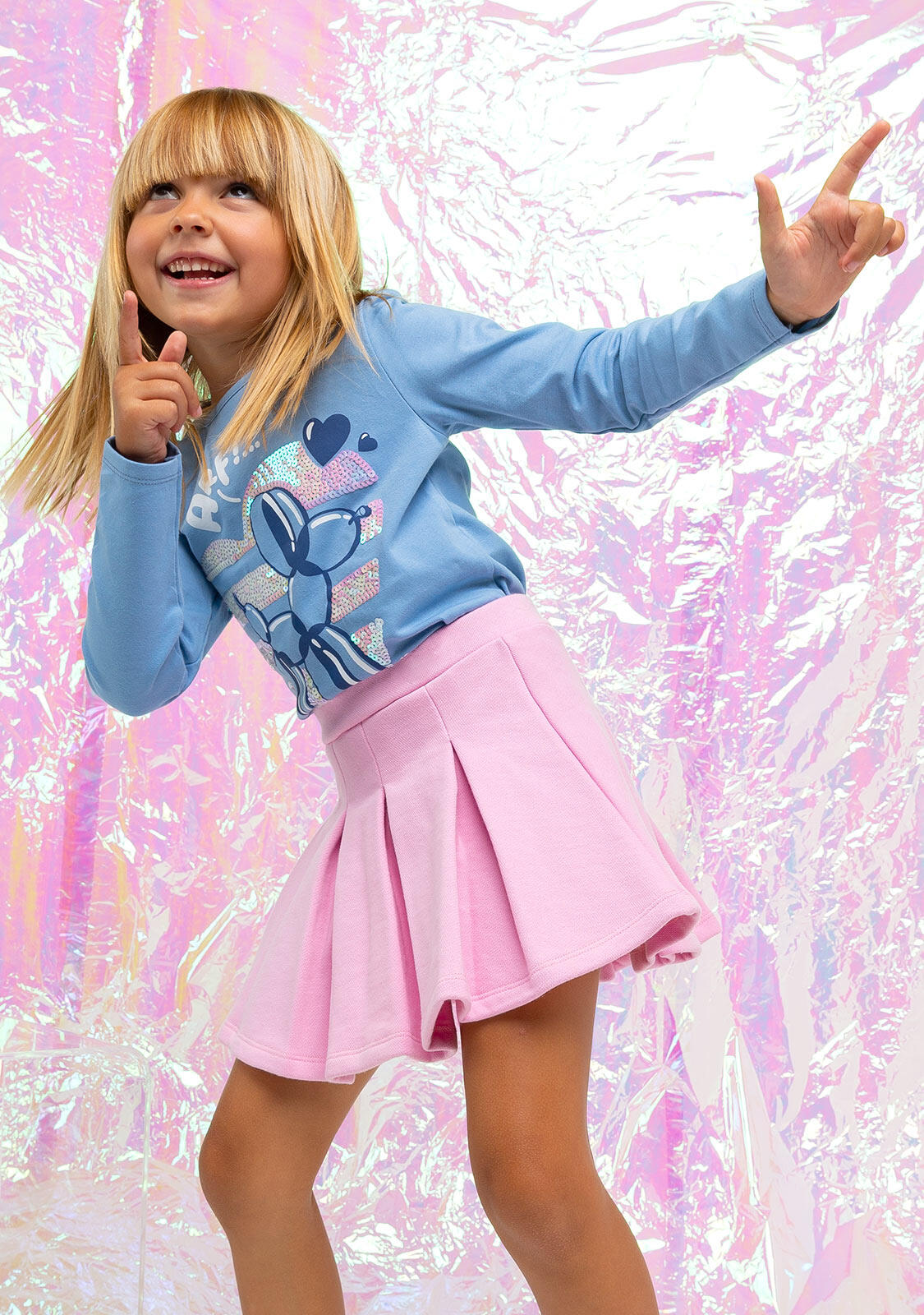 Camiseta de Niña en Azul 3/5