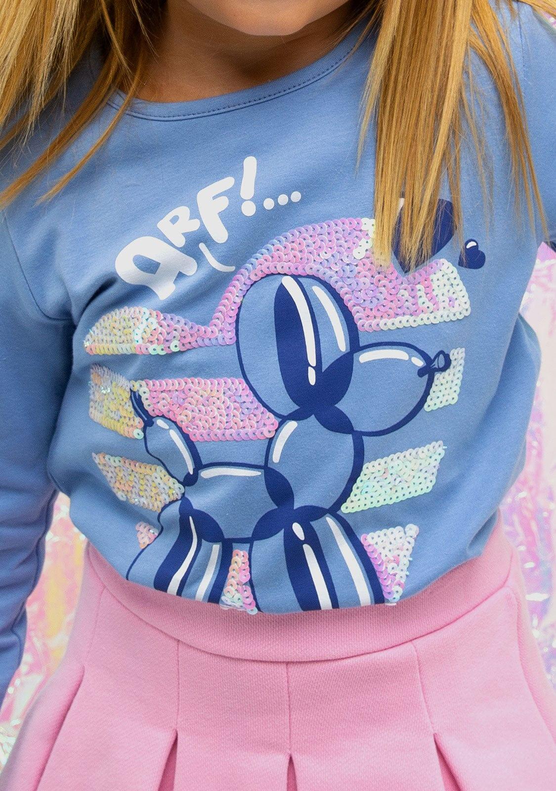 Camiseta de Niña en Azul 5/5