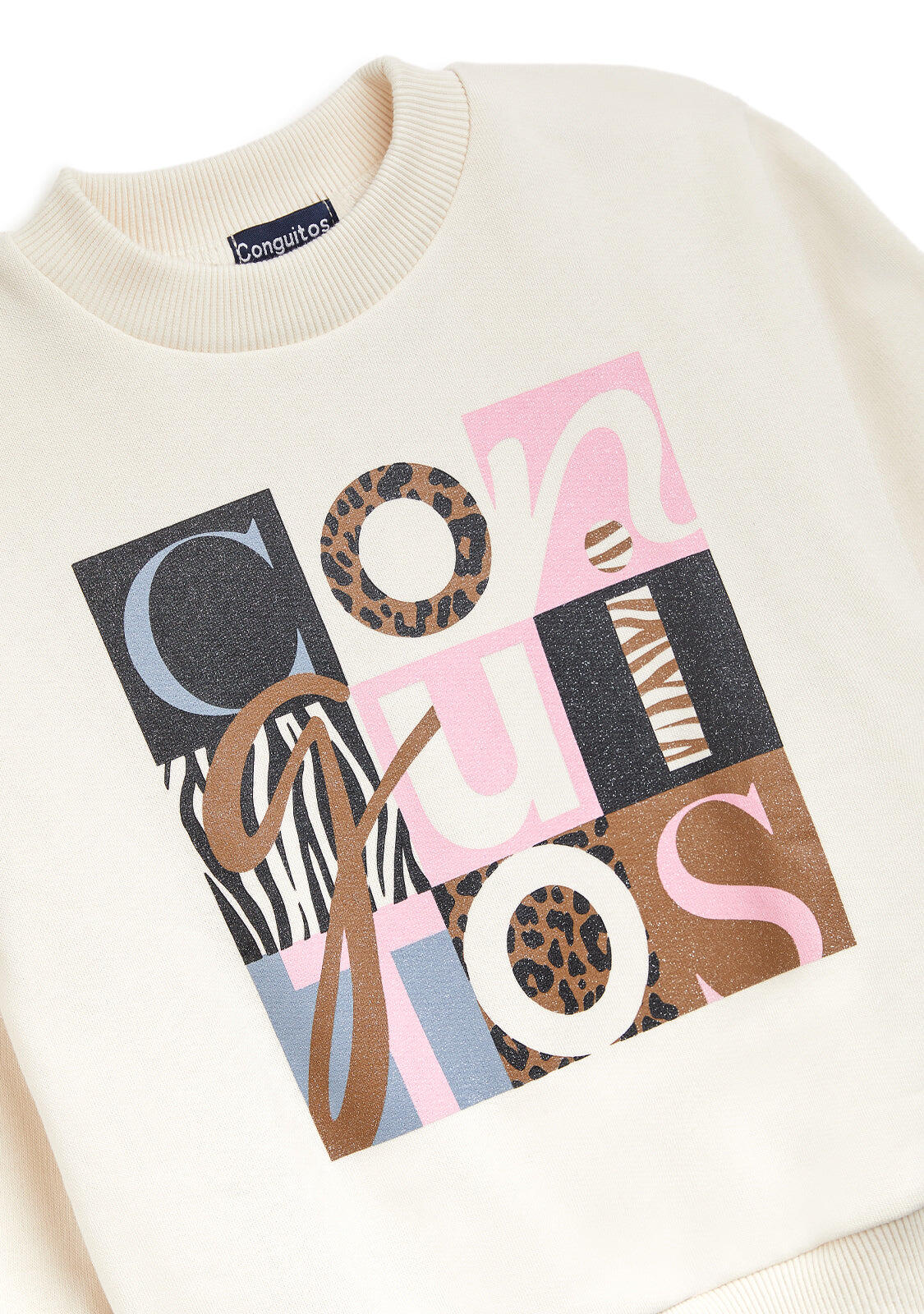 Sudadera Estampado Letras Conguitos 2/2