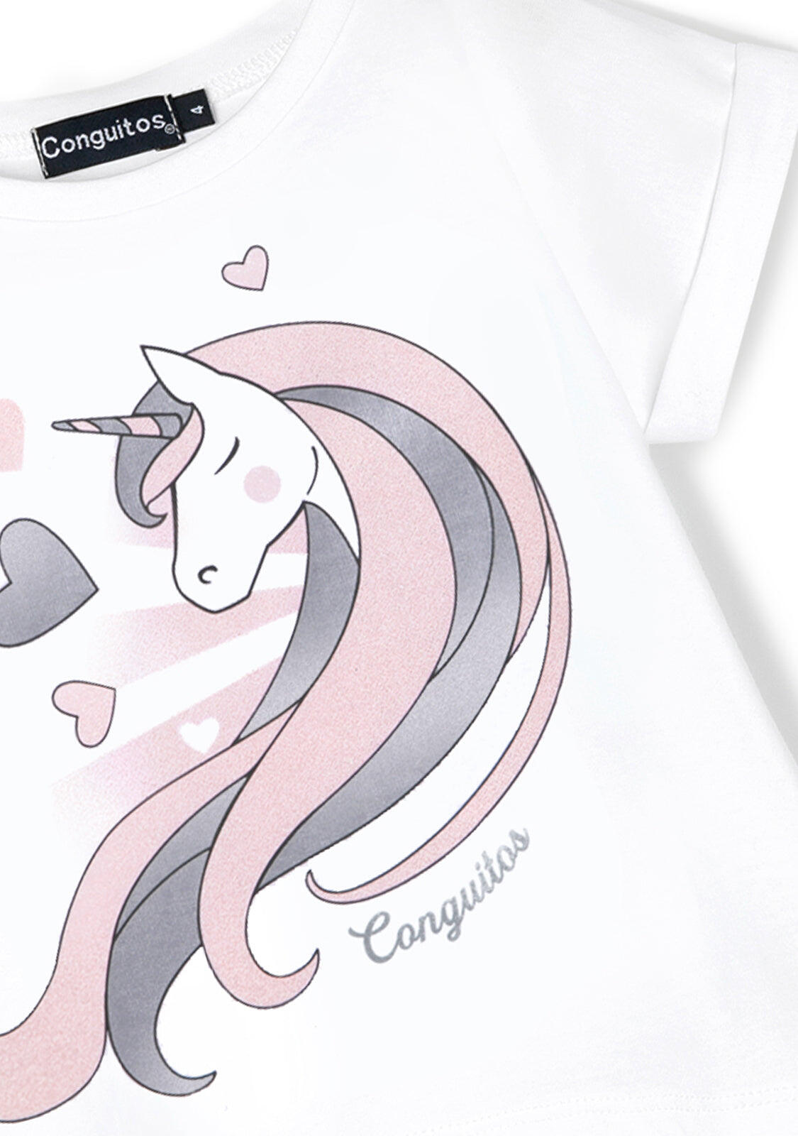 Camiseta Unicornio Blanco 2/5