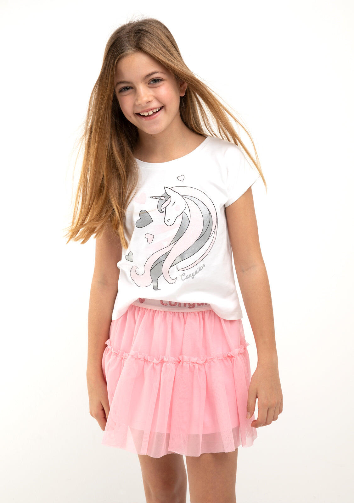 Camiseta Unicornio Blanco 4/5