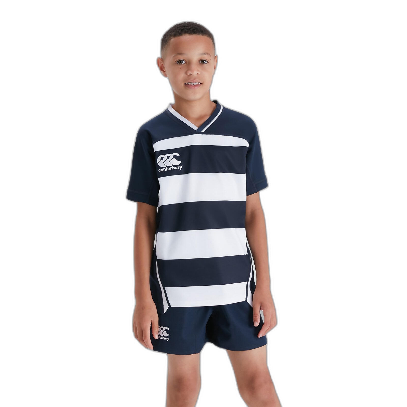 CANTERBURY Children's striped jersey Canterbury Vapodri Evader
