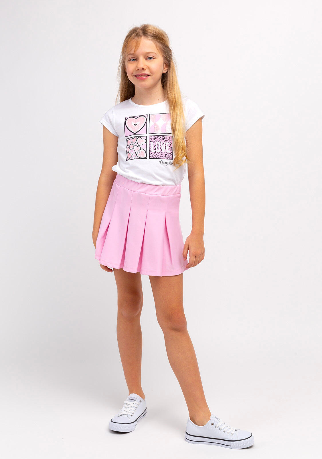 Camisetas De Niña En Blanco 3/4