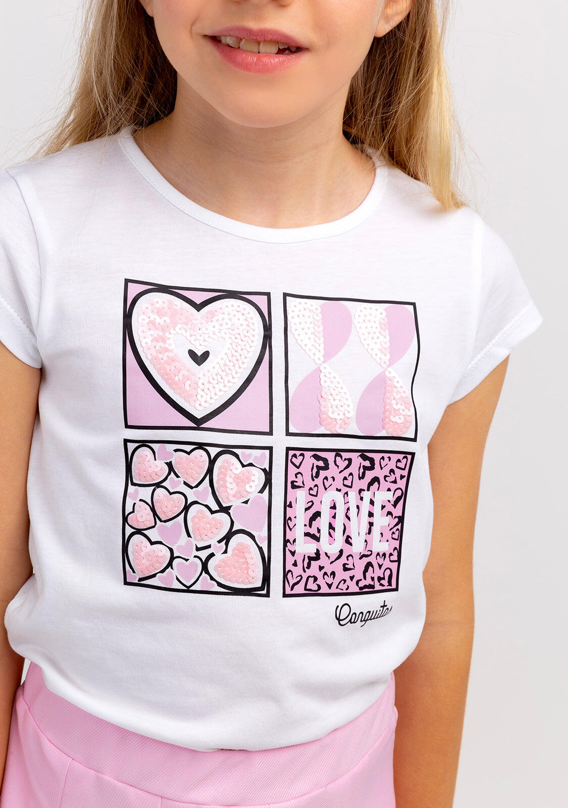 Camisetas De Niña En Blanco 4/4