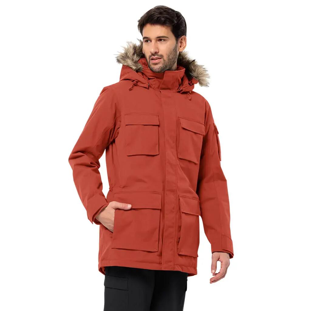 Jack Wolfskin Mens Glacier Canyon Parka Jacket - Intense Rust - XL