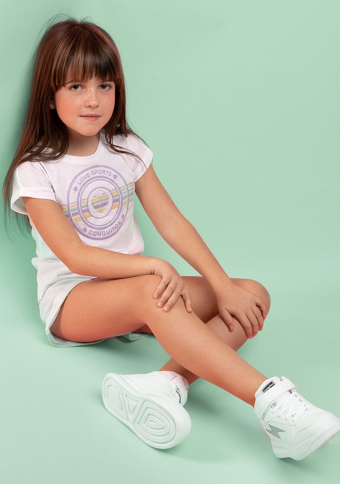 Camiseta De Niña Lentejuelas 3/4