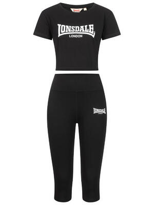 Lonsdale set van t-shirt en legging voor dames ixworth