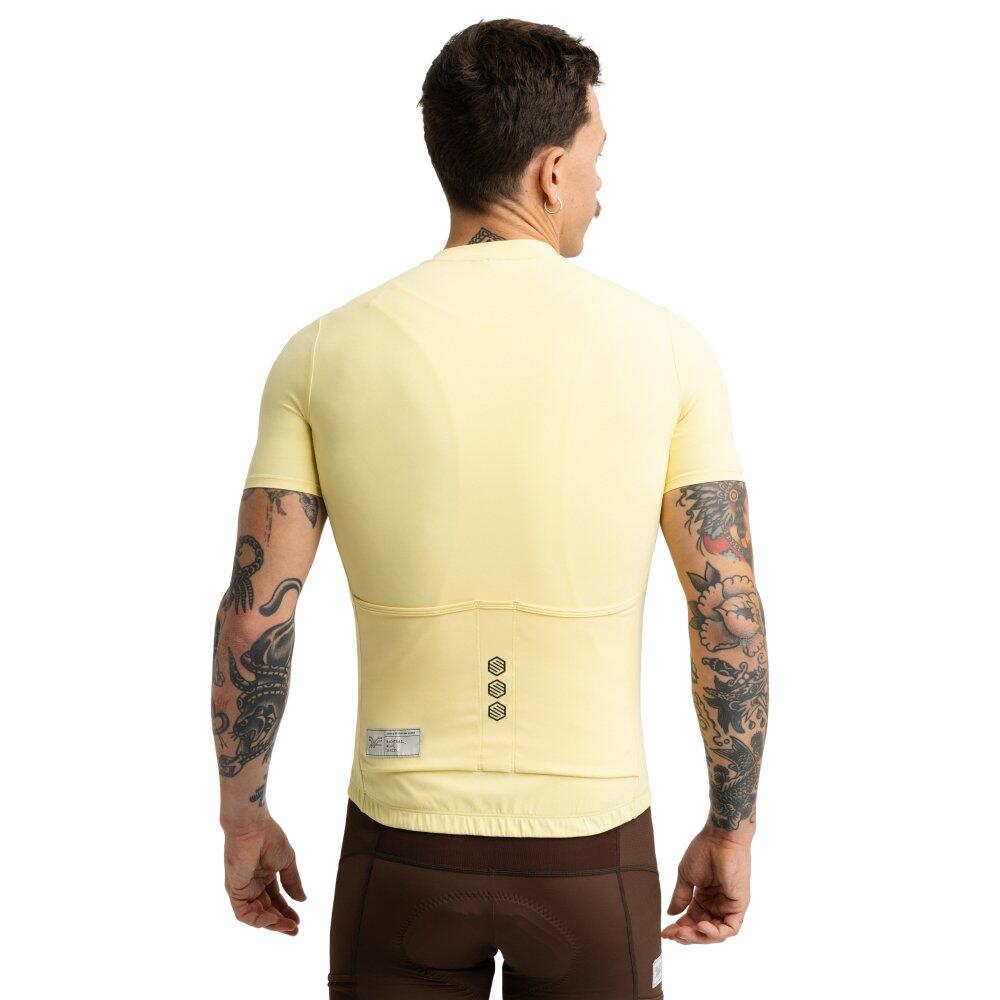 Maillot de gravel media cremallera hombre ciclismo GM5 Terraquest Yellow Amarill 2/7