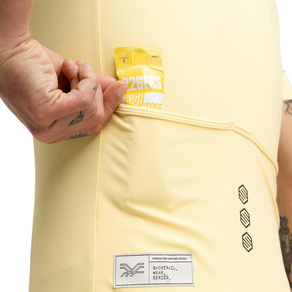 Maillot de gravel media cremallera hombre ciclismo GM5 Terraquest Yellow Amarill 4/7