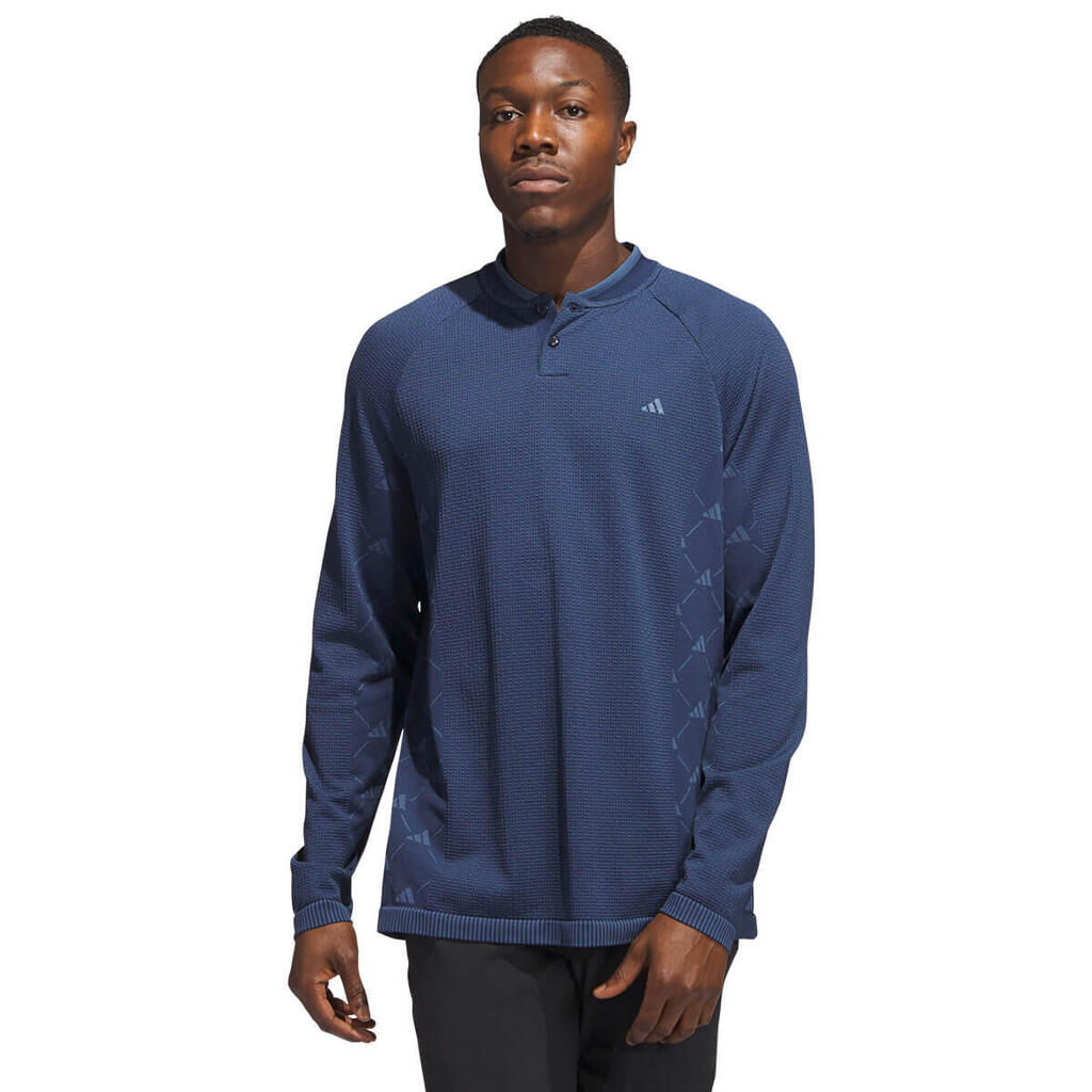 adidas Golf Mens Ultimate365T PRIMEKNIT Polo Shirt - Collegeate Navy - M
