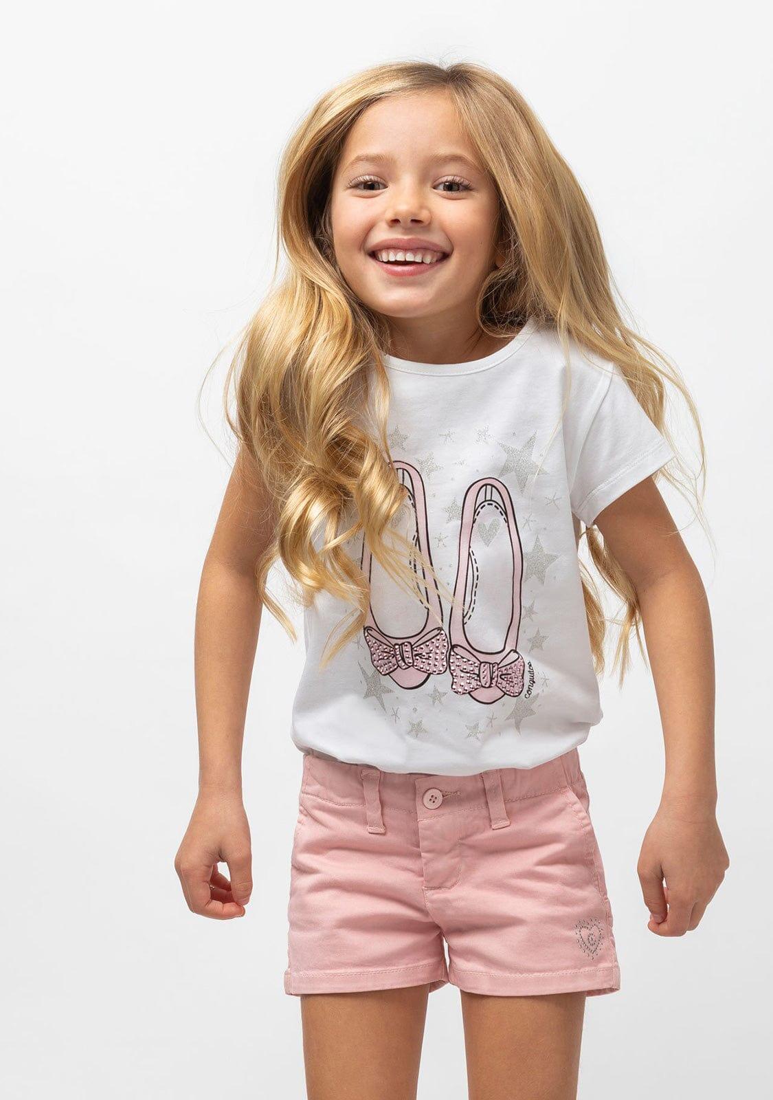 Camiseta de Niña Bailarinas Rosa 3/5