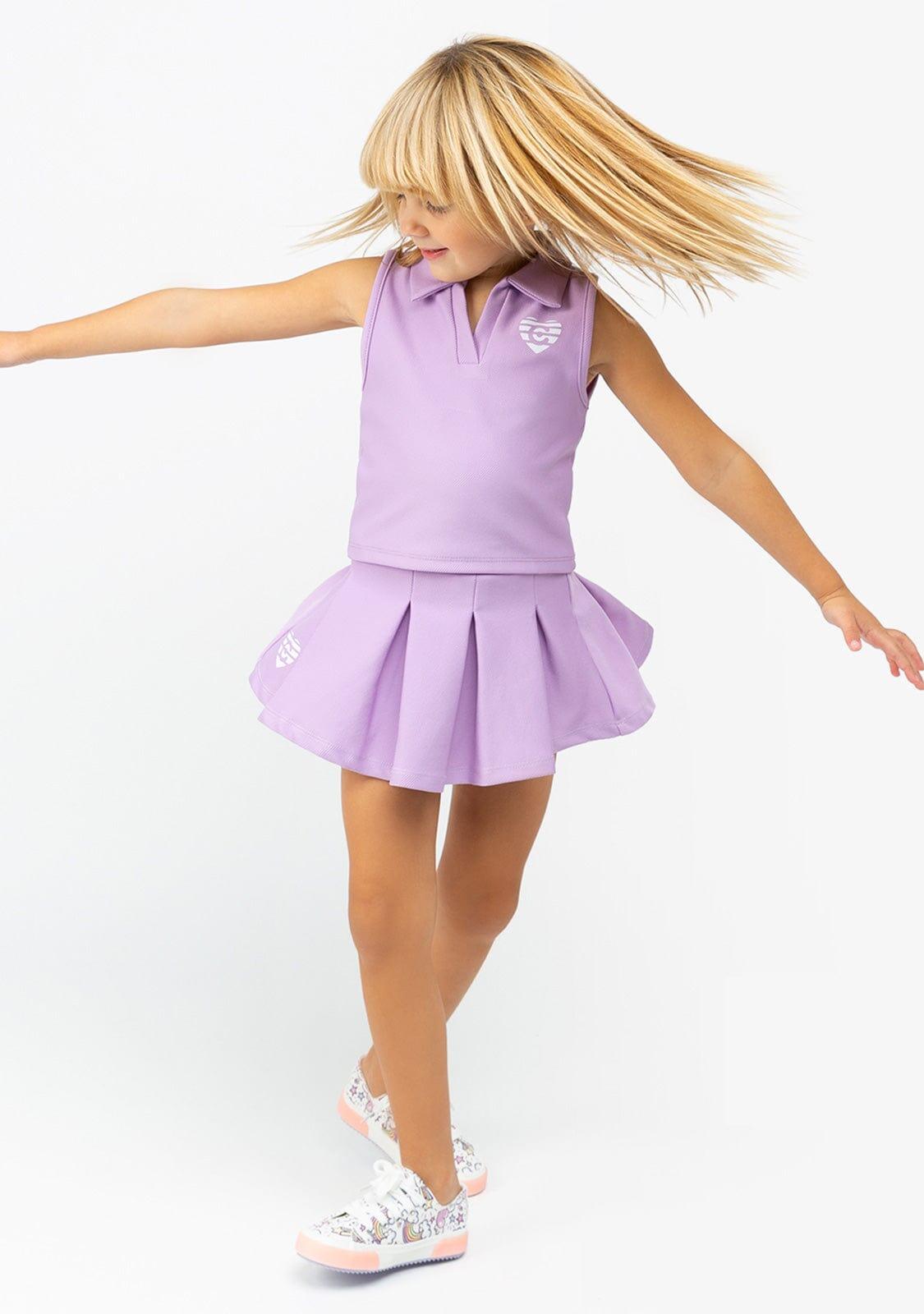 Camiseta De Niña Polo En Malva 3/4