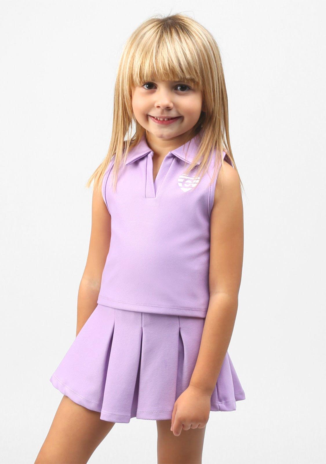 Camiseta De Niña Polo En Malva 2/4