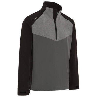 Callaway 1/2 zip heren waterresistant windproof jacket zwart grijs