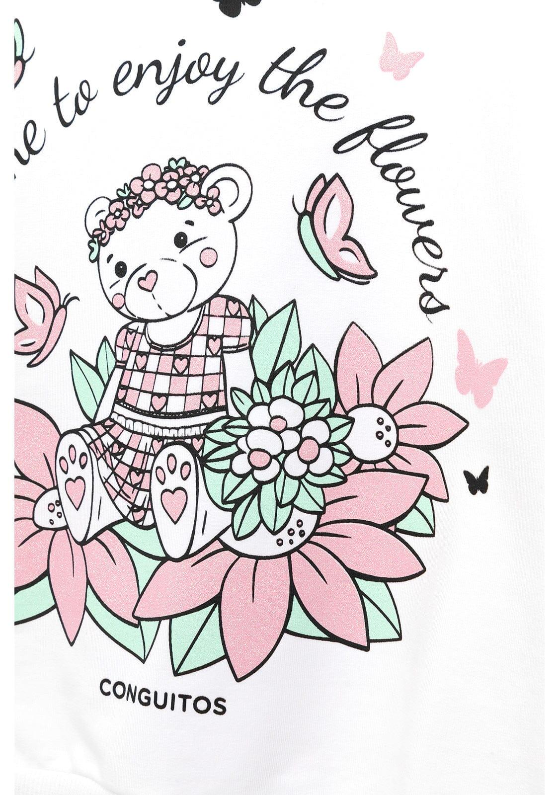 Sudadera de Niña Blanca en Glitter 5/5