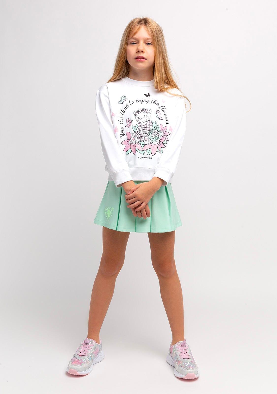 Sudadera de Niña Blanca en Glitter 4/5