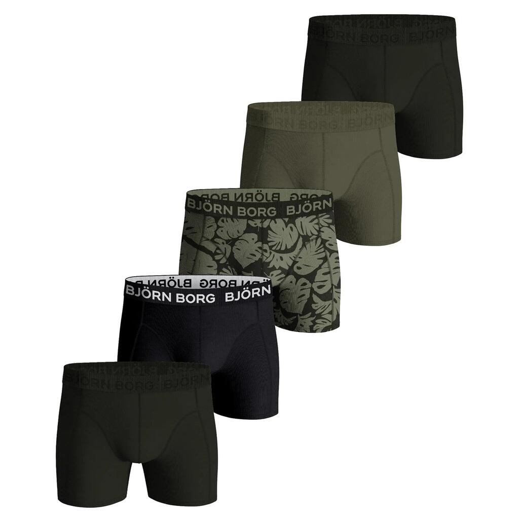 Boxer shorts Men Pack of 5 Figure hugging-Cotton Stretch Trunks Big Logo 5P