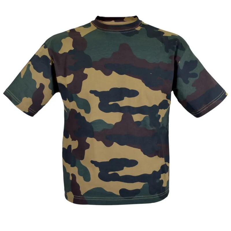 T-shirt enfant double piquage 100% coton camo CE 4 à 14 ans 1/2