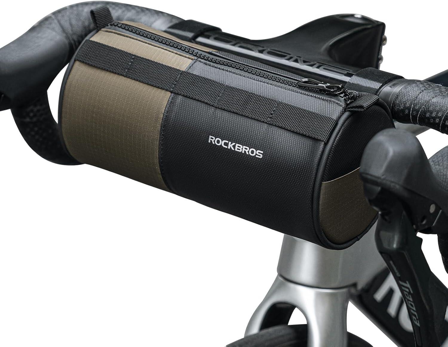 ROCKBROS Bolsa de guiador com alça de ombro para bicicleta